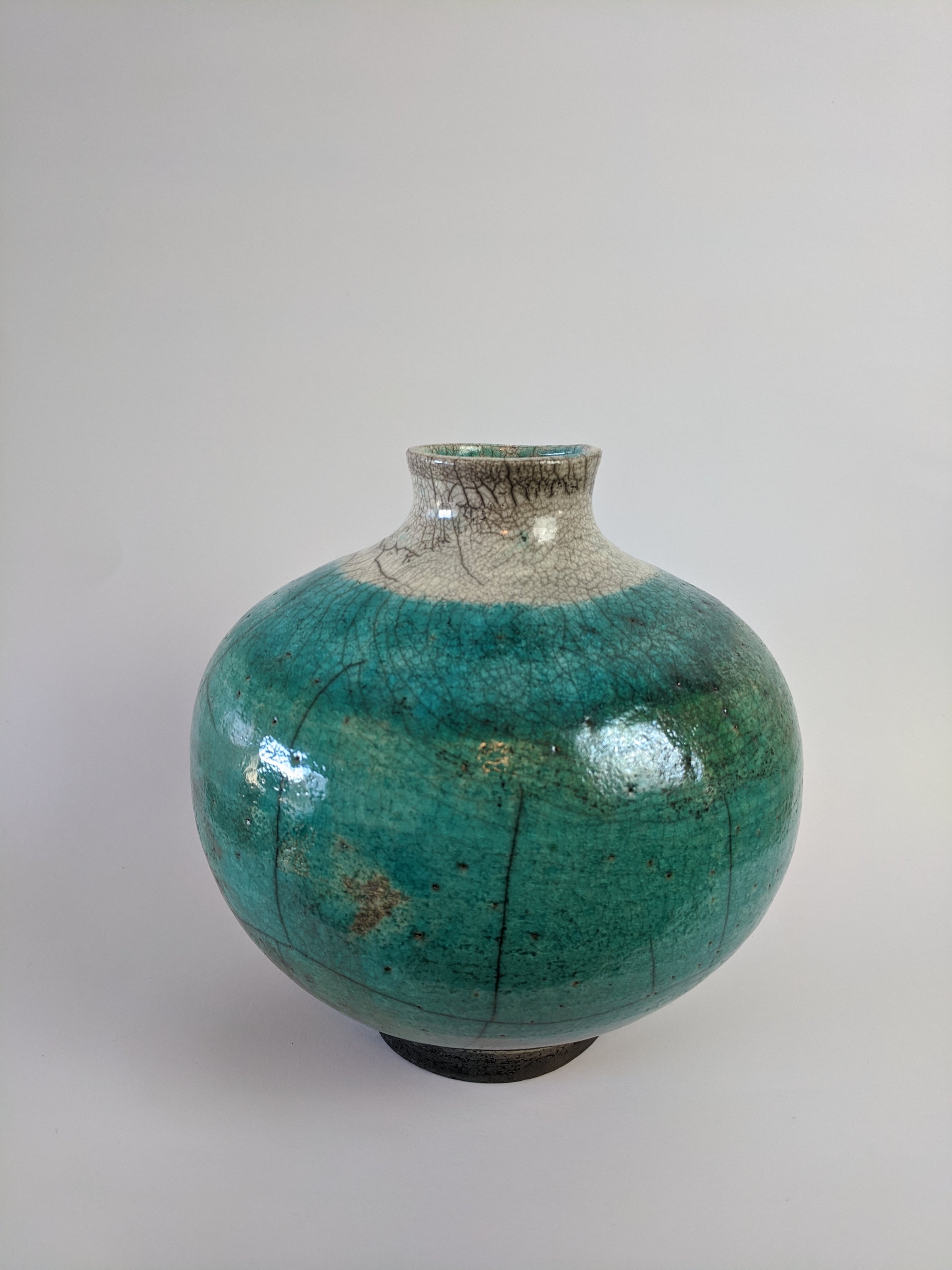 アンティーク雑貨 RAKUDO Butterfly Raku Cabochon Jewelry Supply Handmade by